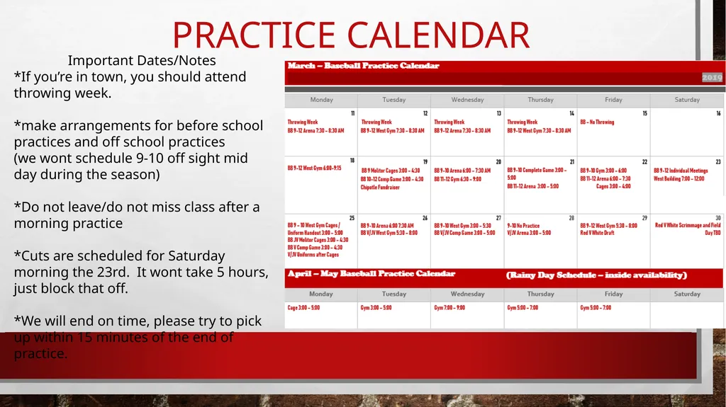 Baseball Player/Parent Meeting Agenda Introduction - slide 14 of 25