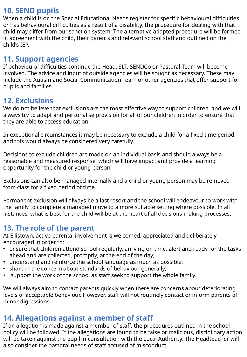 Behaviour and Relationships Policy Our Rules Be - slide 7 of 11