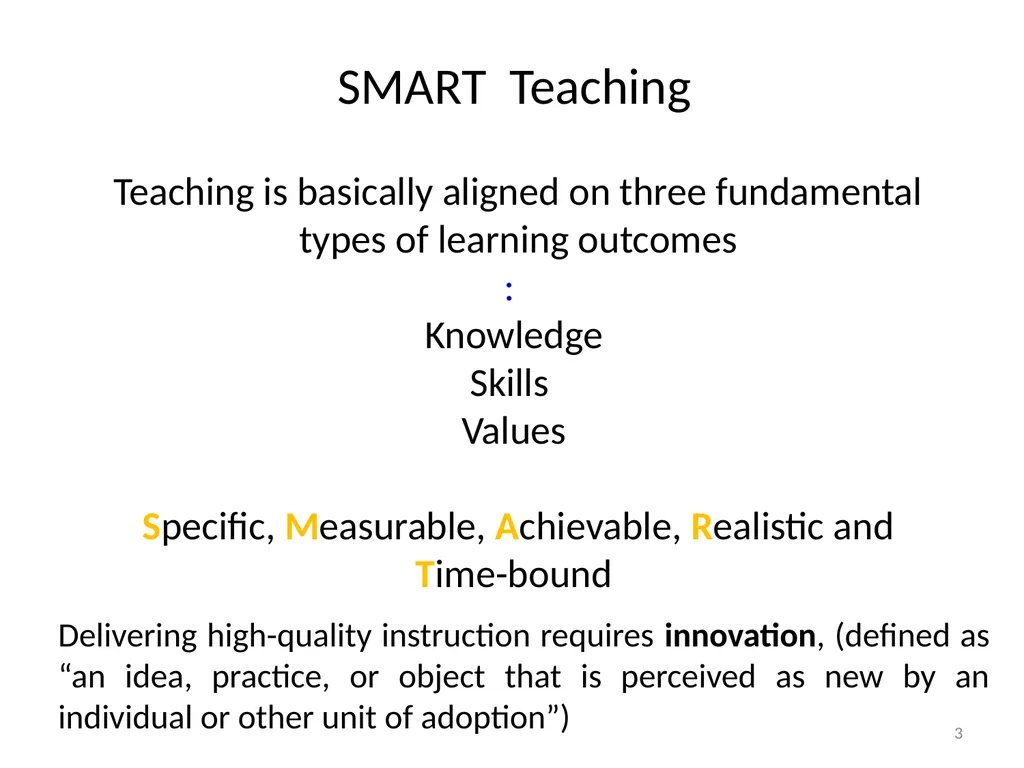 INNOVATION IN THE CONCEPT OF TEACHER TRAINING & - slide 3 of 64