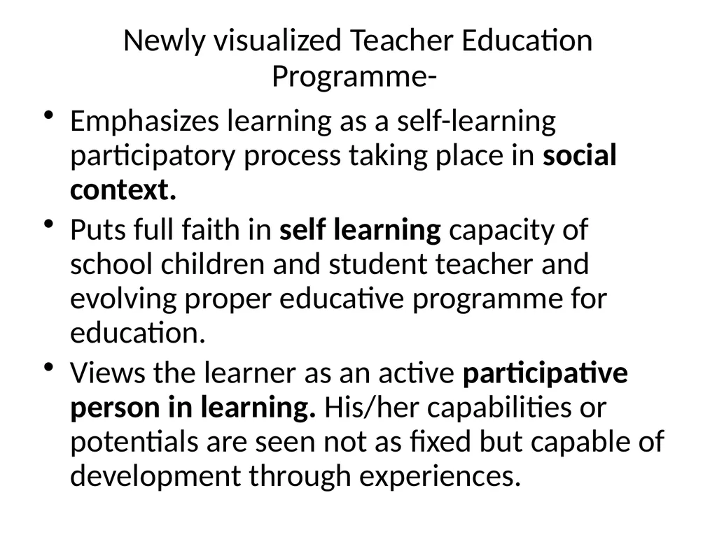 INNOVATION IN THE CONCEPT OF TEACHER TRAINING & - slide 23 of 64