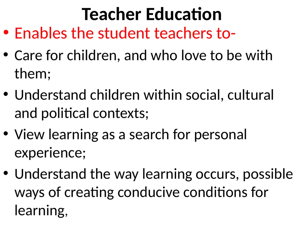 INNOVATION IN THE CONCEPT OF TEACHER TRAINING & - slide 15 of 64
