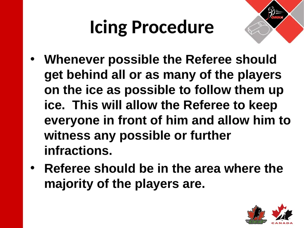 Referee Position: 3 Official System Starting The - slide 17 of 17