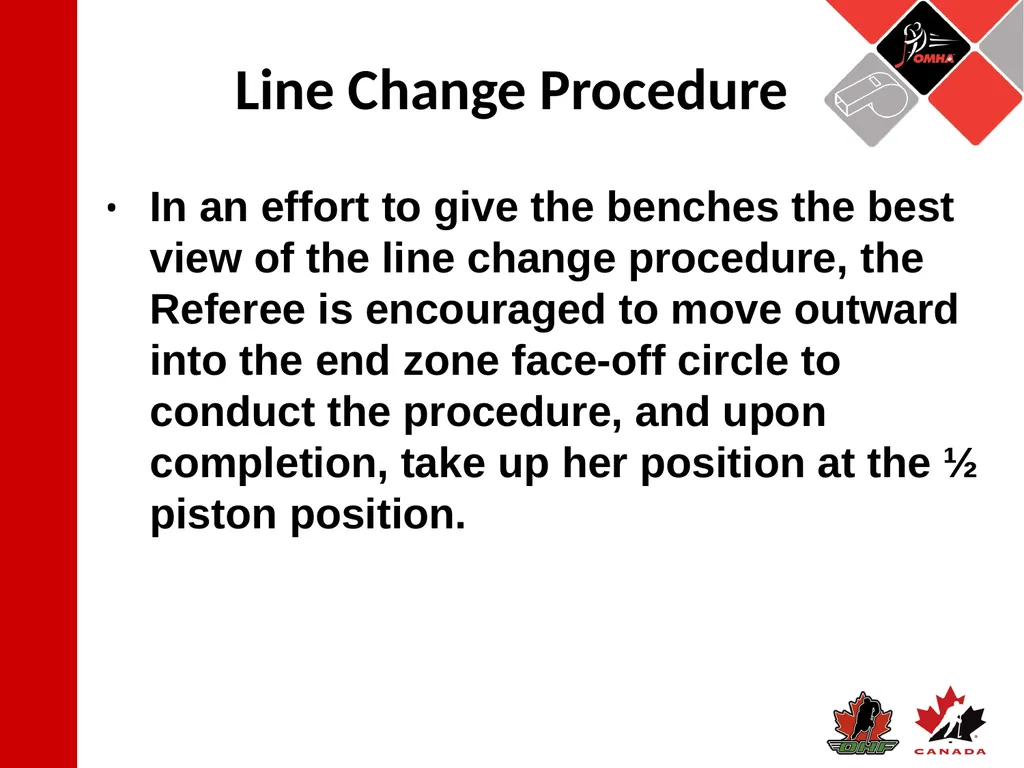 Referee Position: 3 Official System Starting The - slide 13 of 17