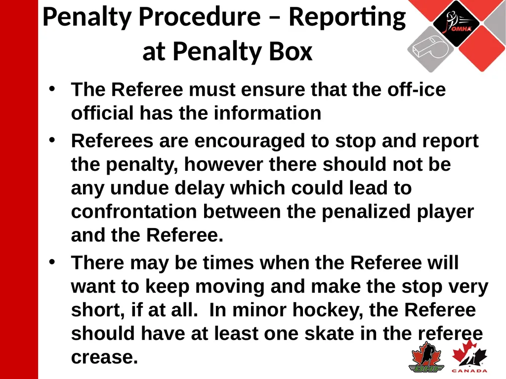 Referee Position: 3 Official System Starting The - slide 15 of 17