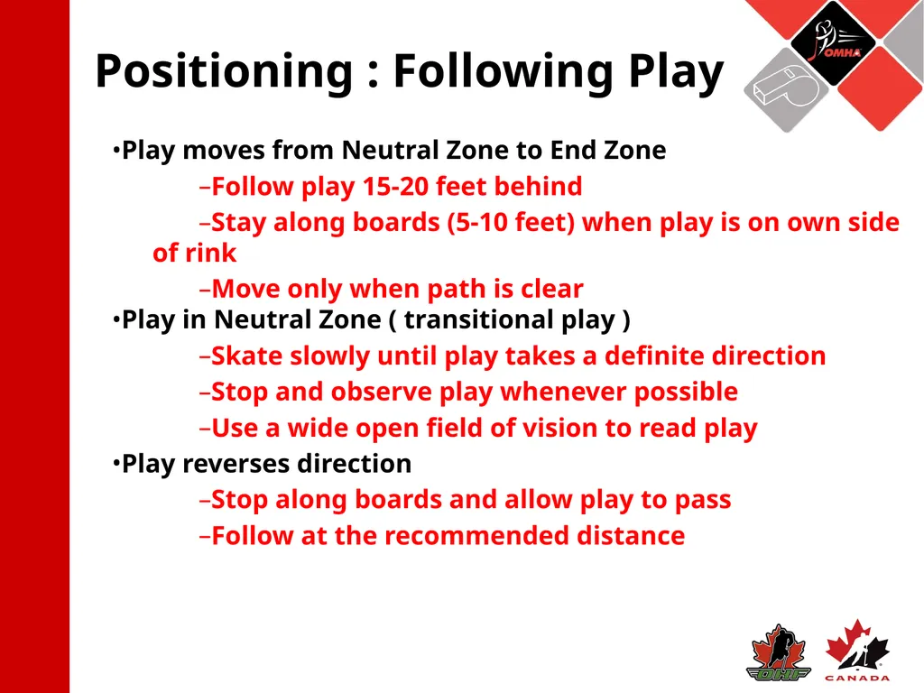 Referee Position: 3 Official System Starting The - slide 4 of 17