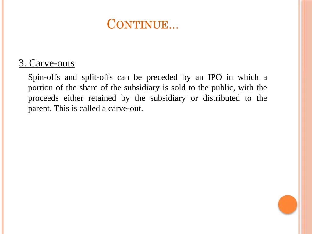 Demerger & Takeover Subject: Merger & Acquisition - slide 6 of 16