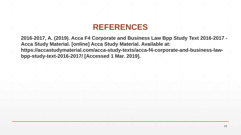 UNIT 7: BUSINESS LAW UNIT CODE: H/617/0736 UNIT 7: - slide 43 of 43