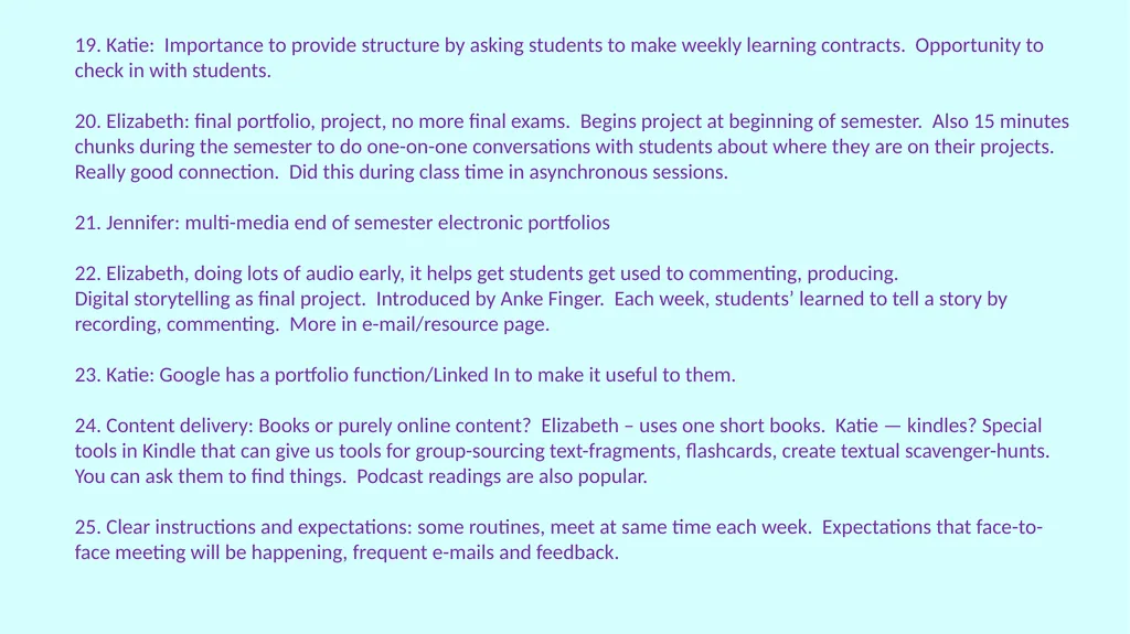 Present ideas for Learning Objectives and - slide 4 of 8