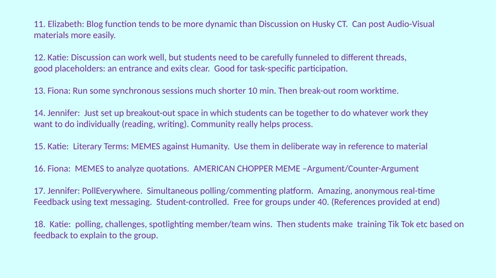 Present ideas for Learning Objectives and - slide 3 of 8