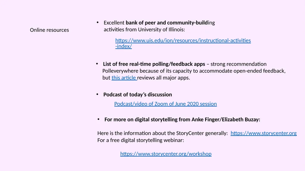 Present ideas for Learning Objectives and - slide 8 of 8