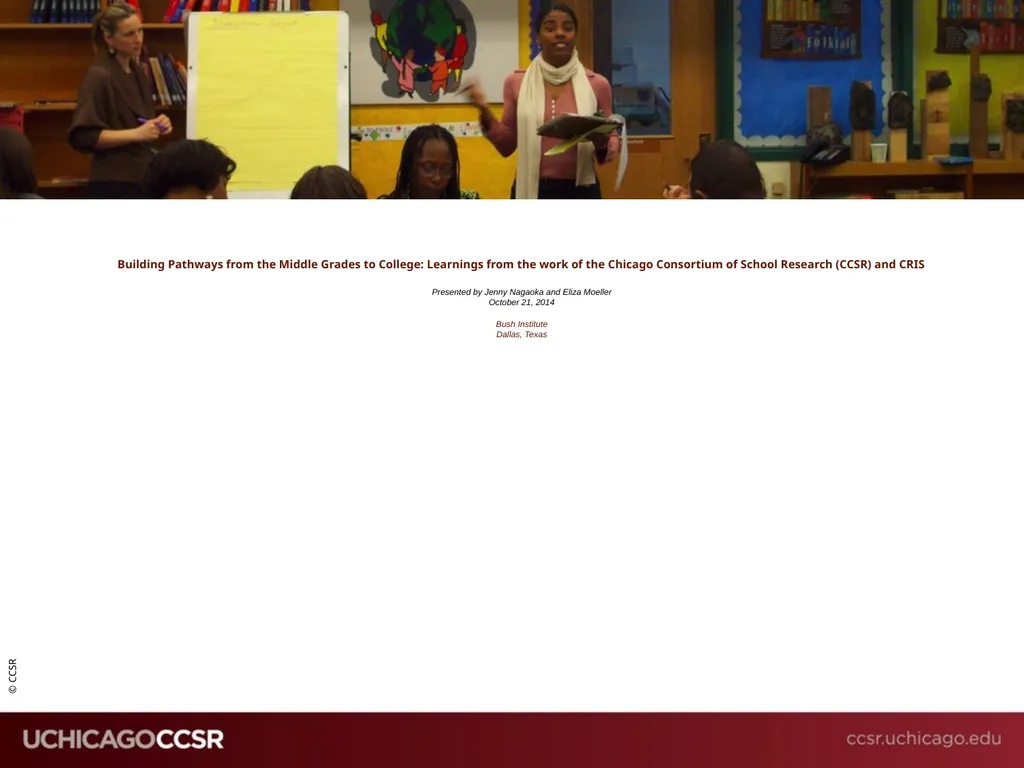Building Pathways from the Middle Grades to - slide 1 of 25