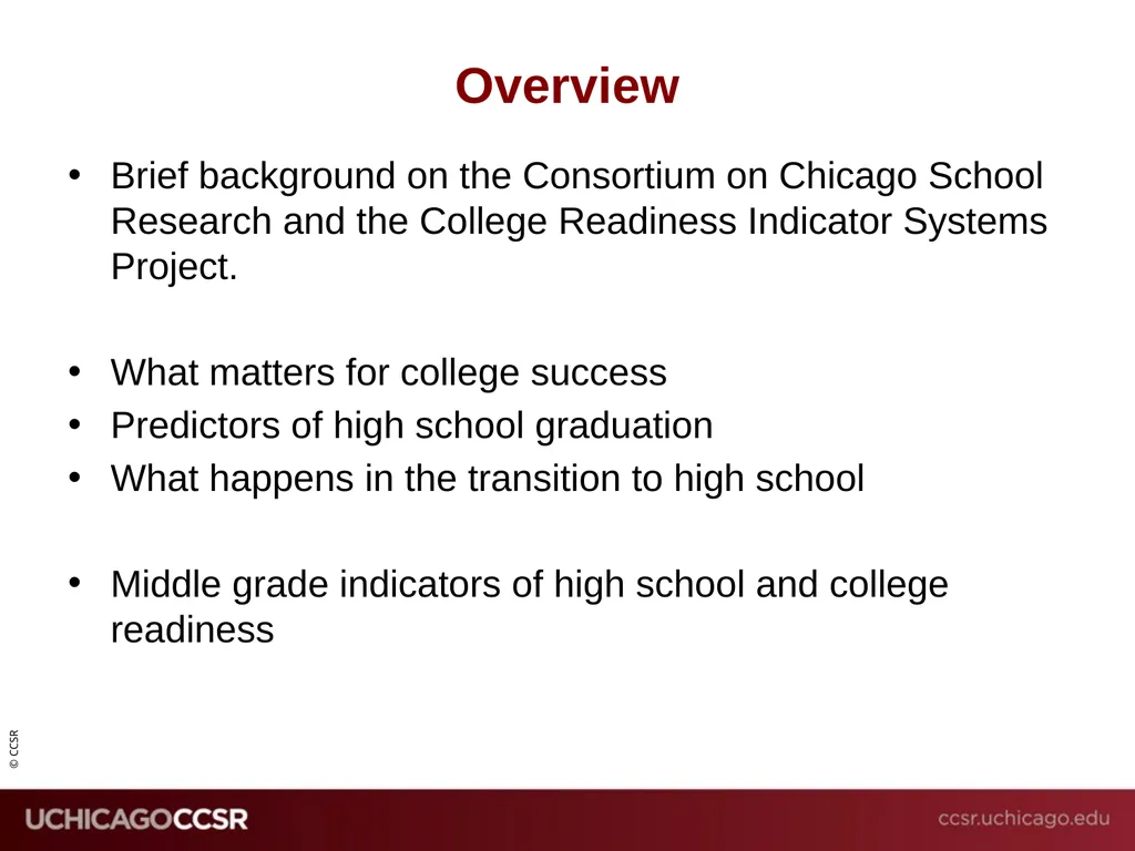Building Pathways from the Middle Grades to - slide 2 of 25