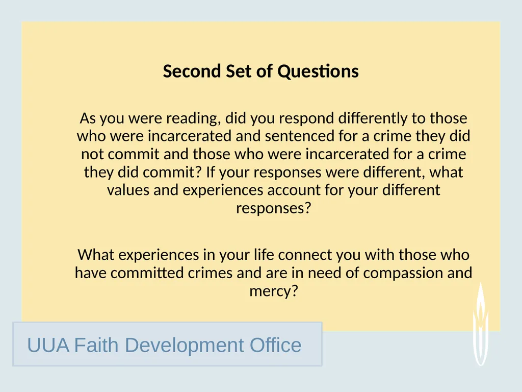 UUA Faith Development Office Just Mercy: A Story - slide 14 of 14