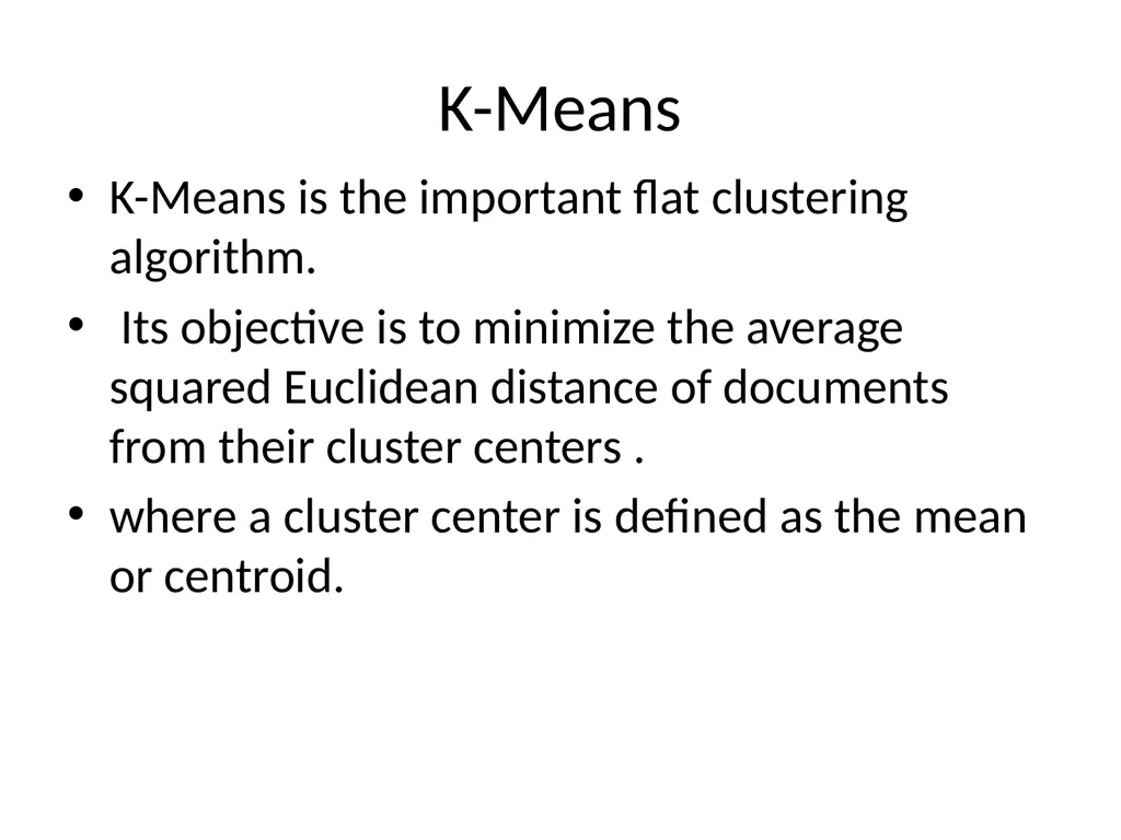 FLAT CLUSTERING & HIERARCHICAL CLUSTERING What is - slide 15 of 34