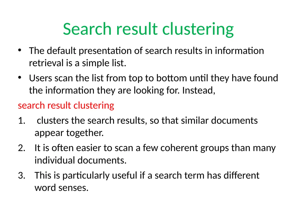 FLAT CLUSTERING & HIERARCHICAL CLUSTERING What is - slide 8 of 34