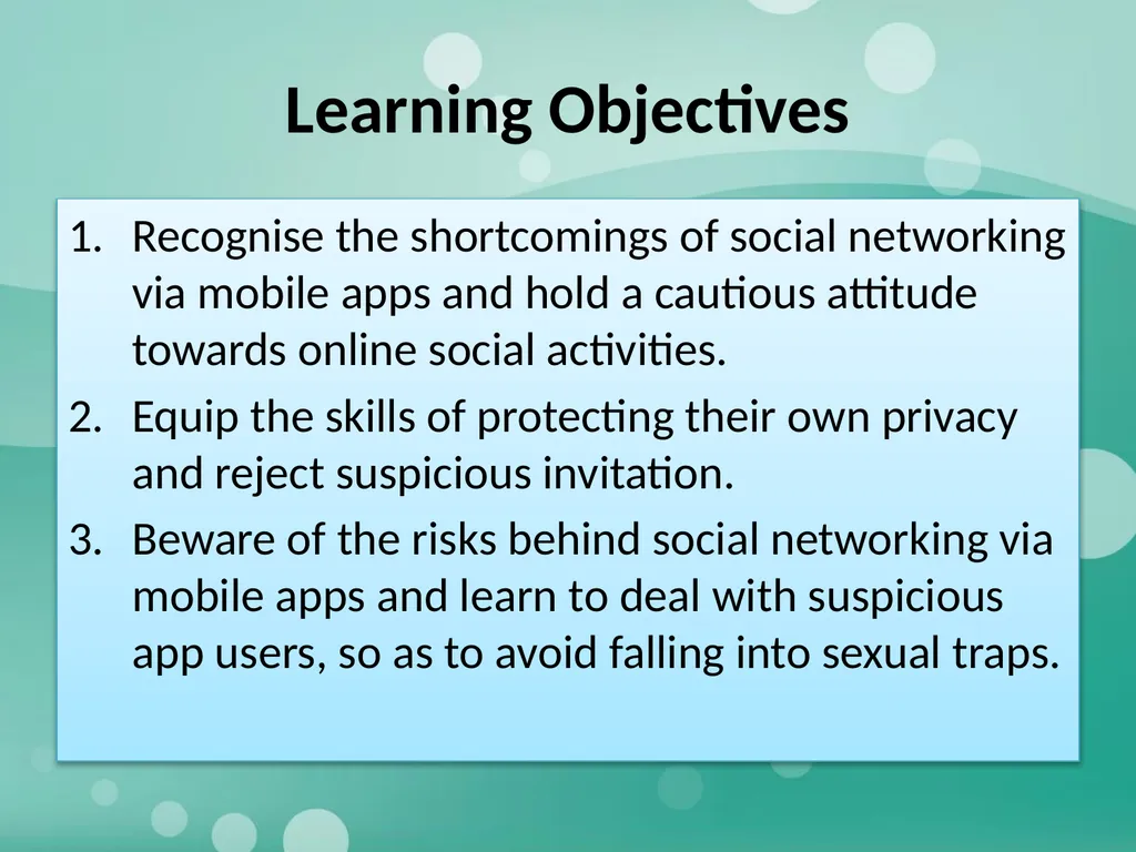 Learning Objectives Recognise the shortcomings of - slide 2 of 16