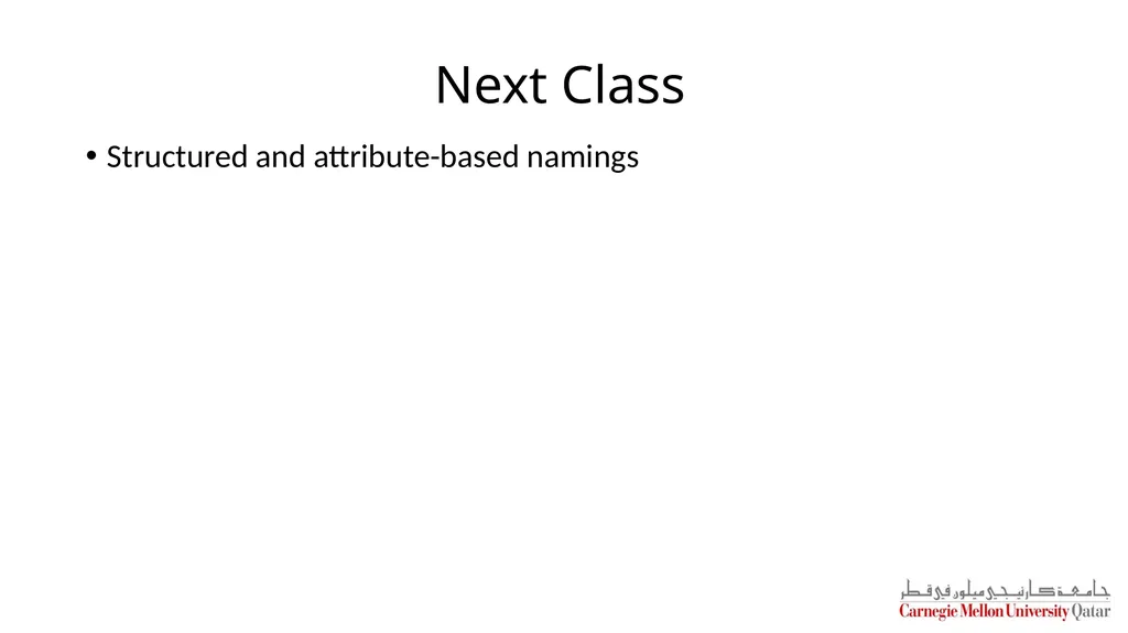 Distributed Systems CS 15-440 Naming Lecture 8, - slide 21 of 21
