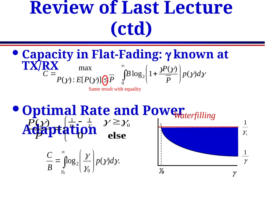EE359 – Lecture 8 Outline Announcements Schedule - slide 3 of 8