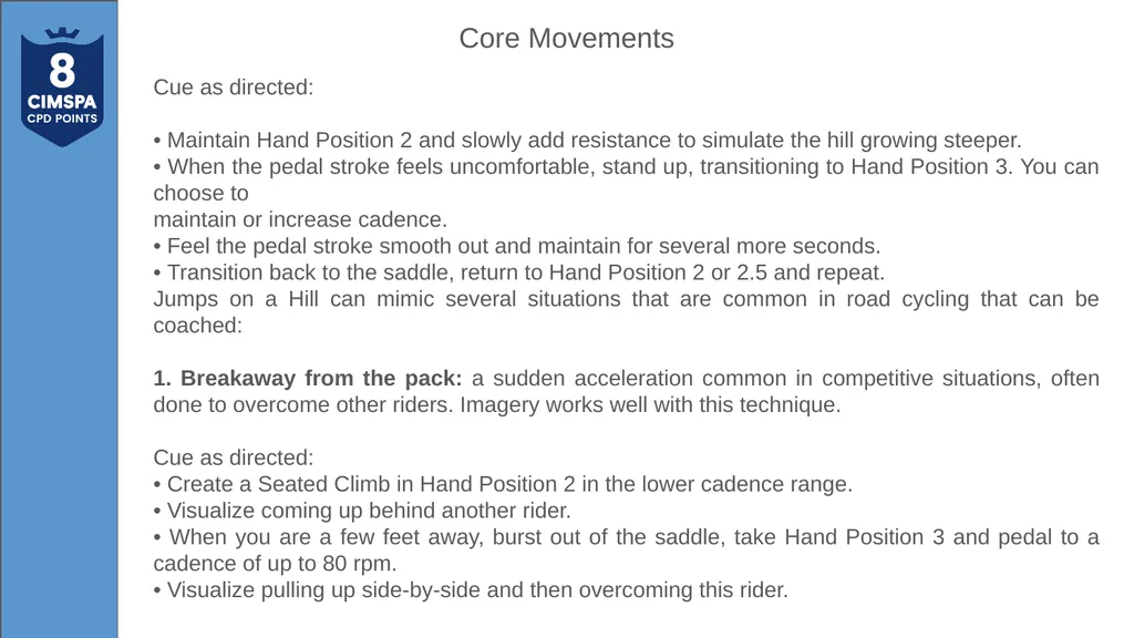 The hand positions are a guide to the general - slide 18 of 23
