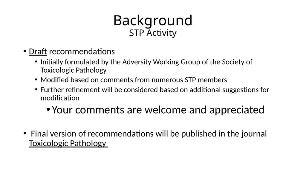 Recommended Practices for Determining, - slide 2 of 20