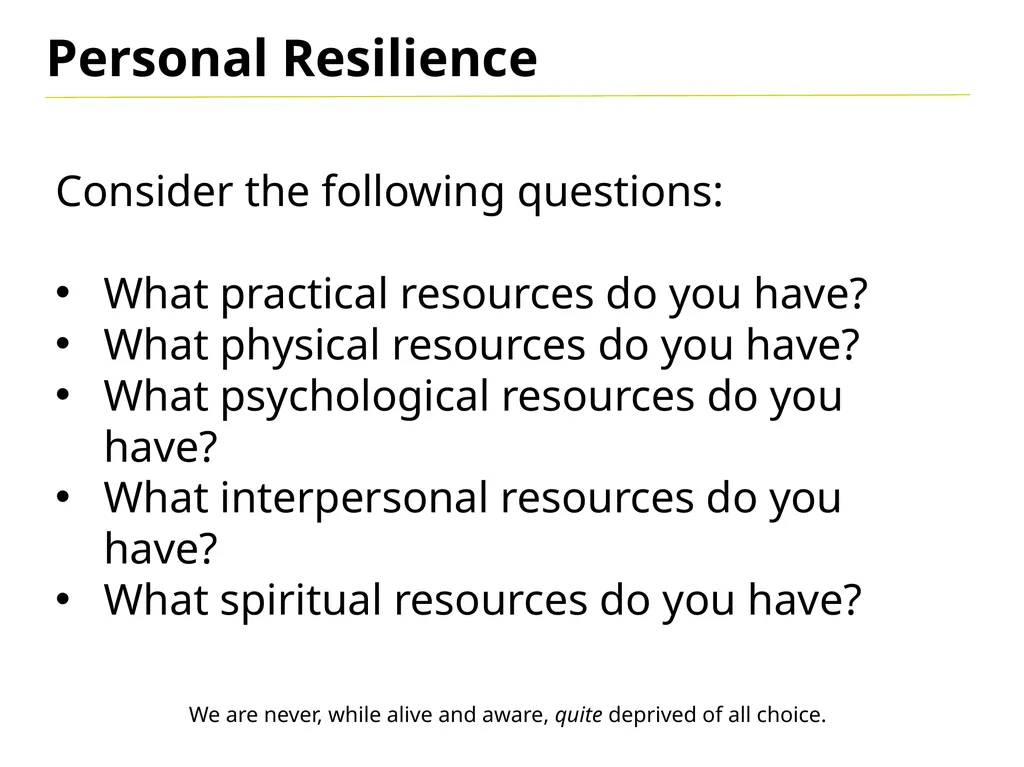 Resilience Bend don’t break Resilience in a - slide 11 of 16