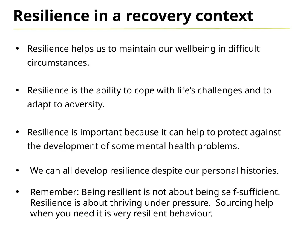 Resilience Bend don’t break Resilience in a - slide 3 of 16