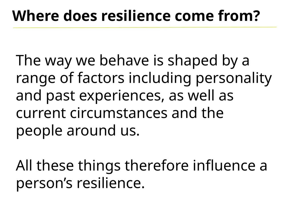 Resilience Bend don’t break Resilience in a - slide 8 of 16