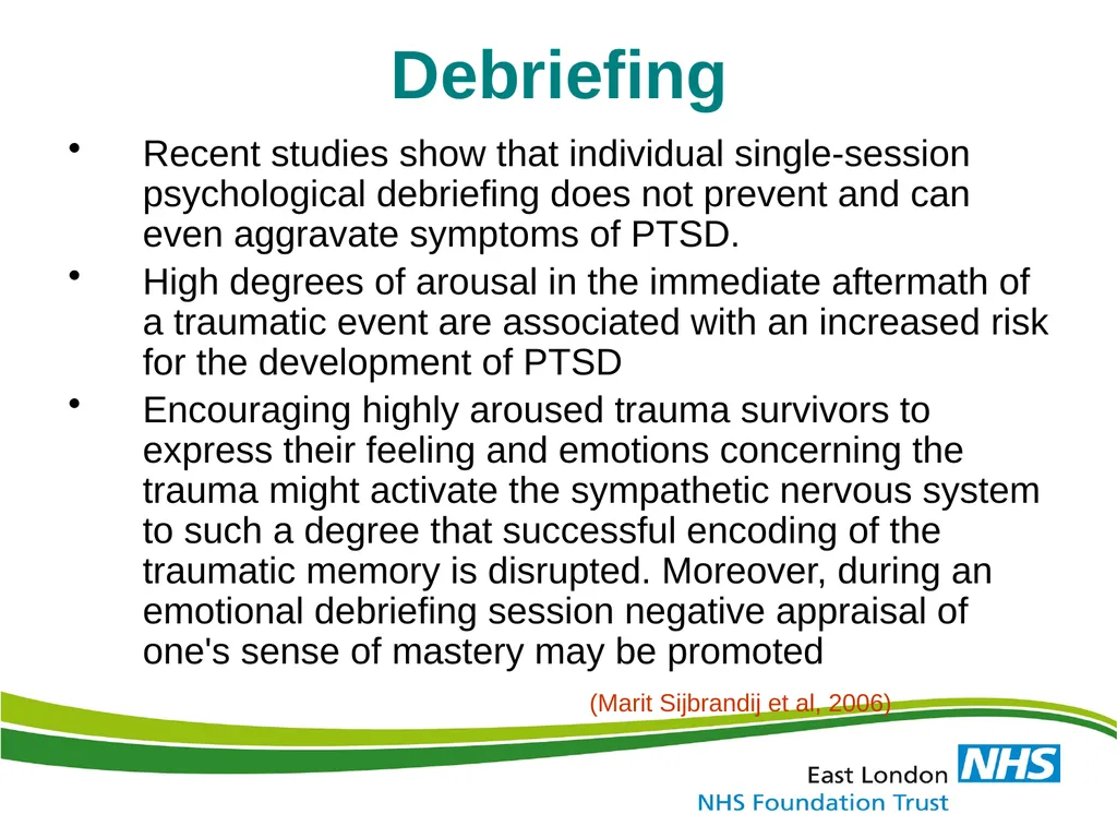 Identification, Effects & Prevention of Stress and - slide 56 of 59