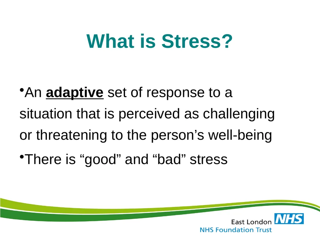 Identification, Effects & Prevention of Stress and - slide 11 of 59