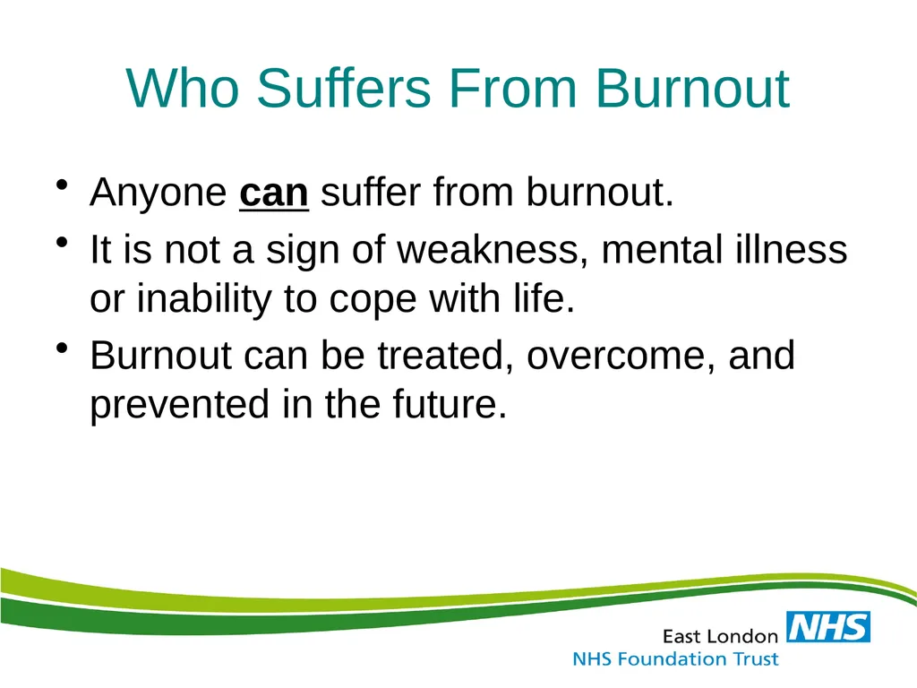 Identification, Effects & Prevention of Stress and - slide 32 of 59