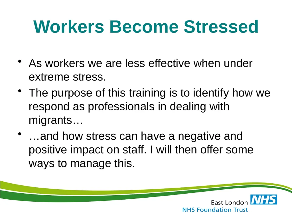 Identification, Effects & Prevention of Stress and - slide 8 of 59