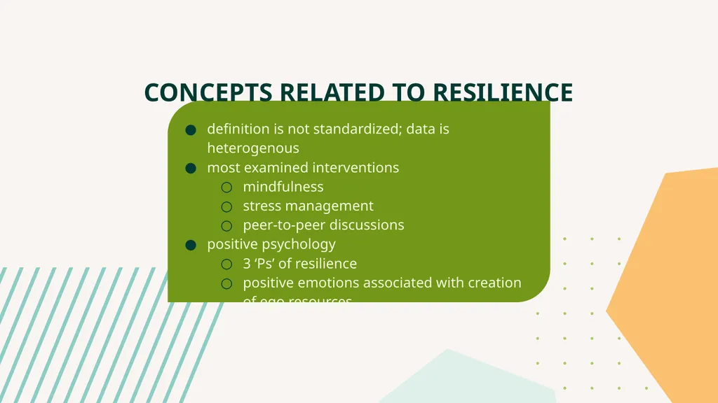 RESILIENCE A DOUBLE-EDGED SWORD DEVIN GREENE | CL - slide 11 of 16