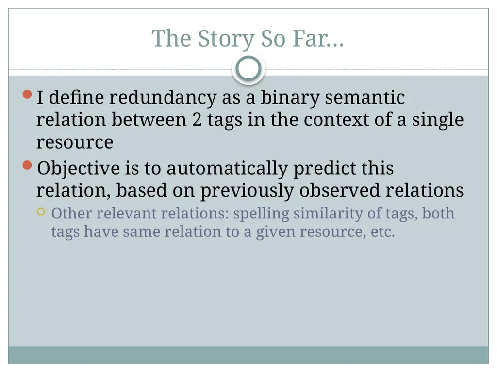 Tom Schimoler 11/23/2009 CSC 549 A Semantic - slide 3 of 12