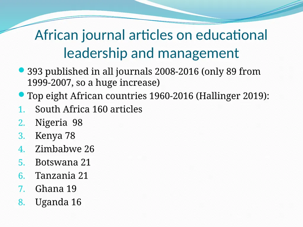 Publishing in Educational Management, - slide 11 of 12