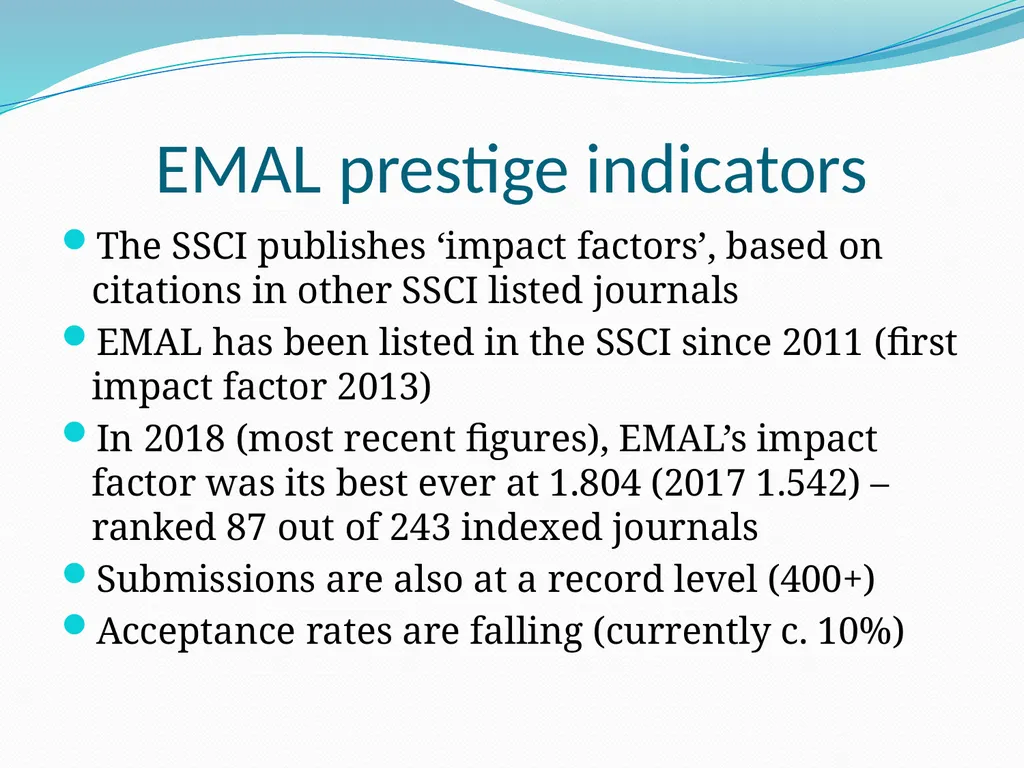 Publishing in Educational Management, - slide 5 of 12