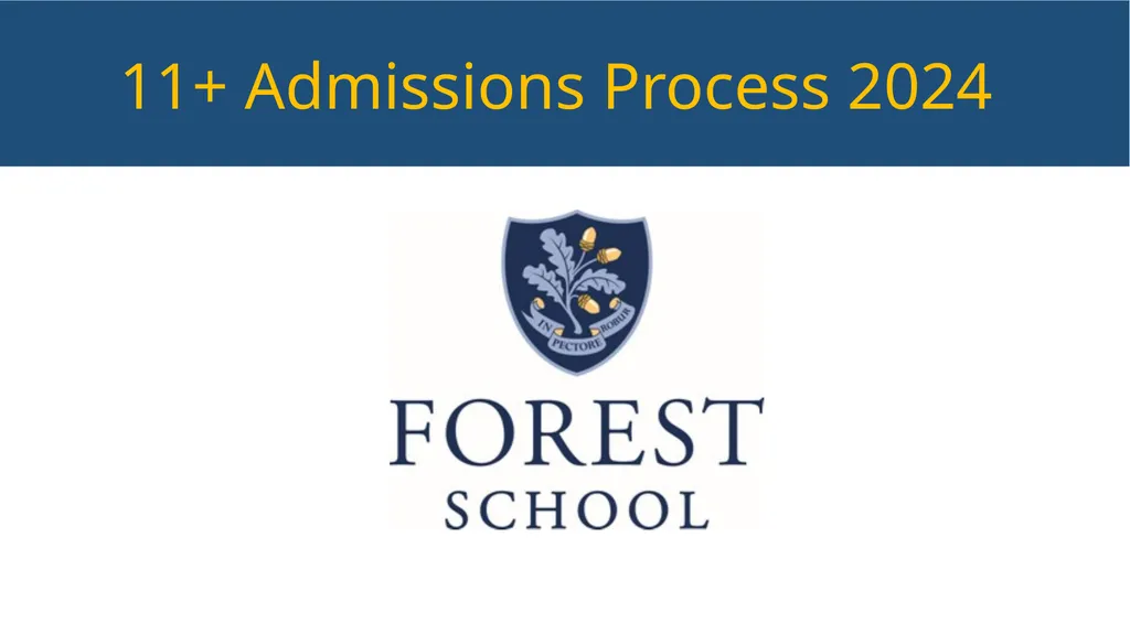 11+ Admissions Process 2024 11+ Admissions Process - slide 1 of 9
