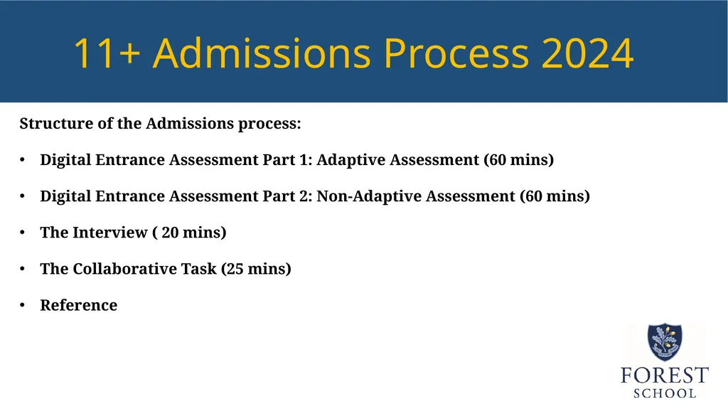 11+ Admissions Process 2024 11+ Admissions Process - slide 4 of 9