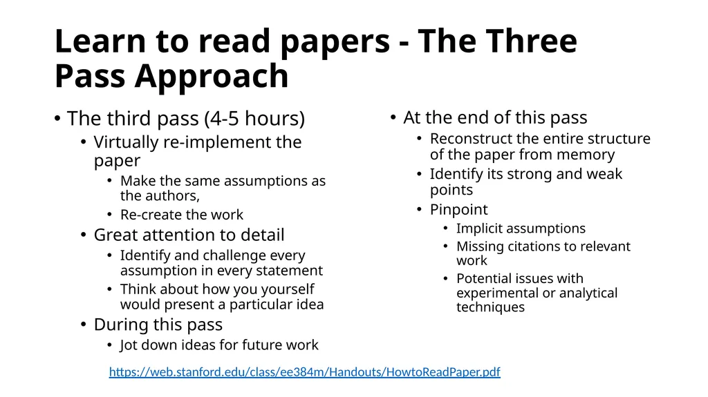 How to Do Research! Tips Learn to read papers and - slide 6 of 12