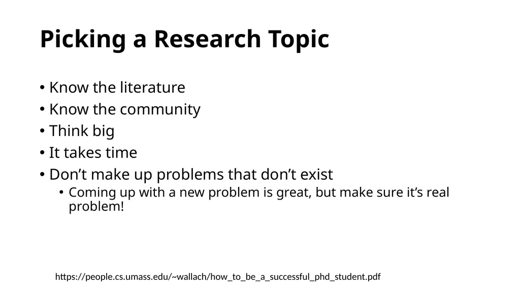 How to Do Research! Tips Learn to read papers and - slide 11 of 12