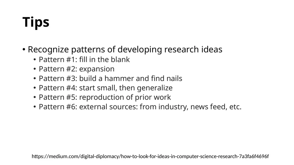 How to Do Research! Tips Learn to read papers and - slide 7 of 12