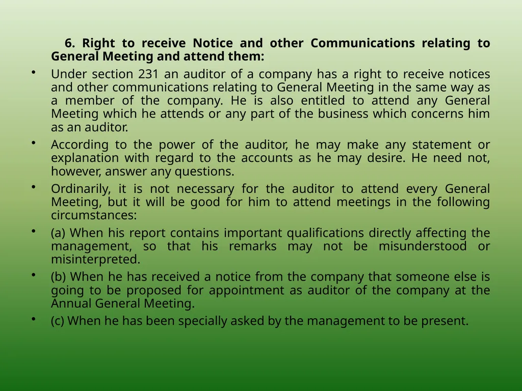 RIGHTS OF AN AUDITOR AUDITING BY JAHANAVI DEO - slide 6 of 8