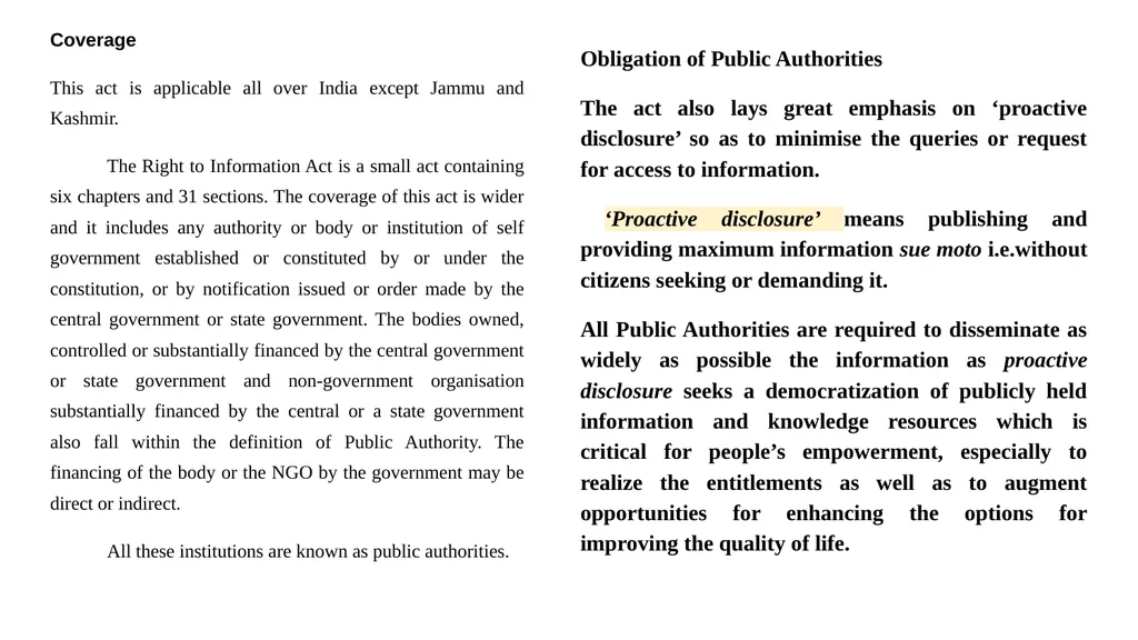 Introduction to the Right to Information Act - slide 7 of 13