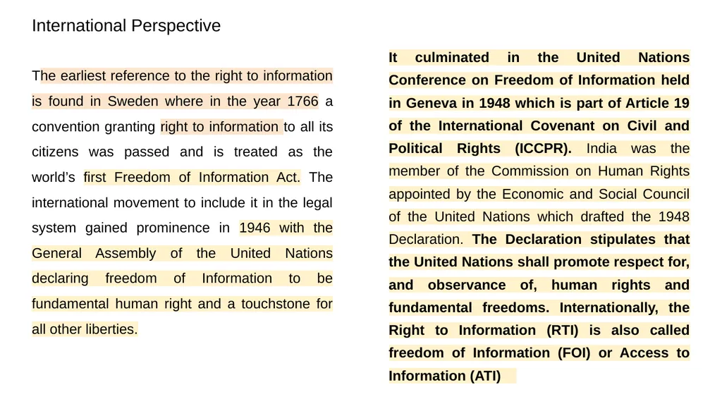 Introduction to the Right to Information Act - slide 3 of 13