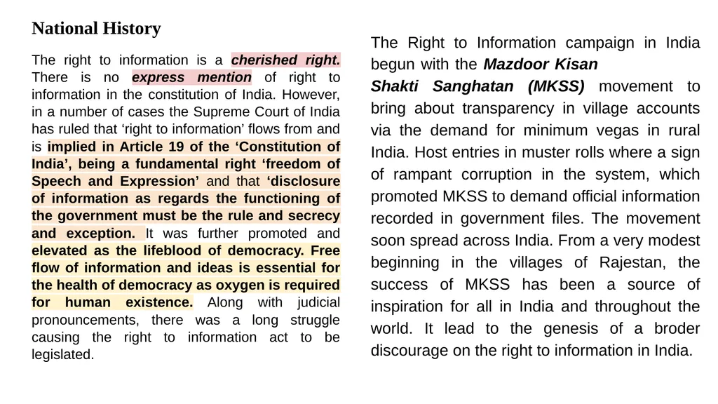 Introduction to the Right to Information Act - slide 4 of 13