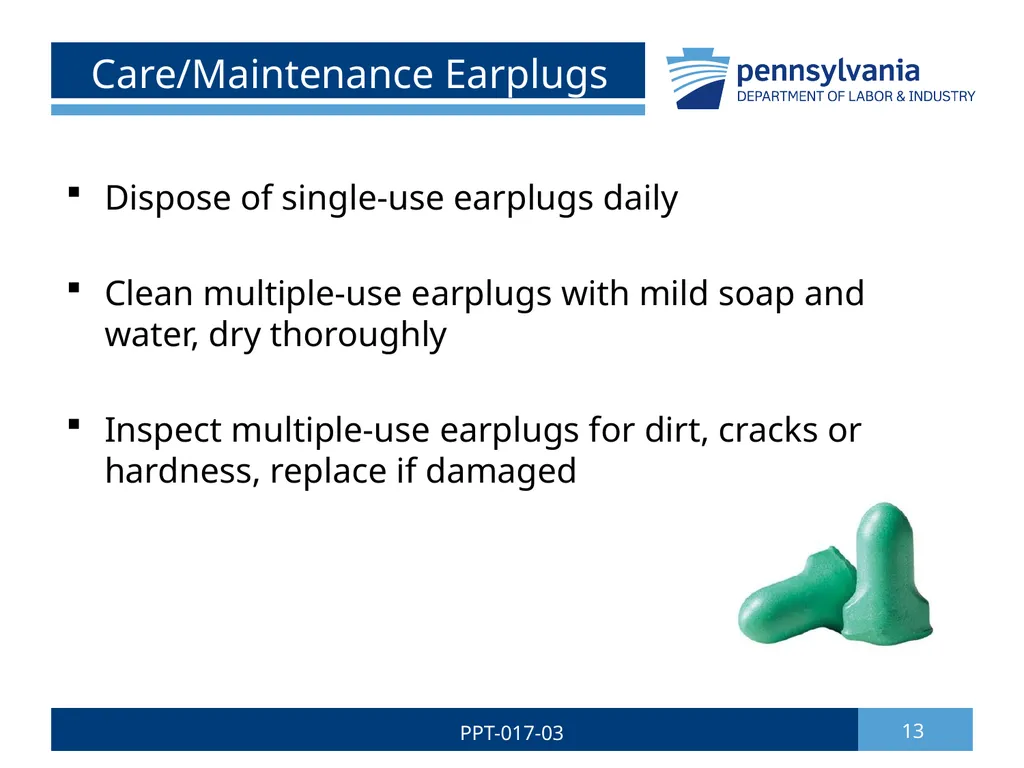 Hearing Conservation & Noise Control 1 PPT-017-03 - slide 13 of 29