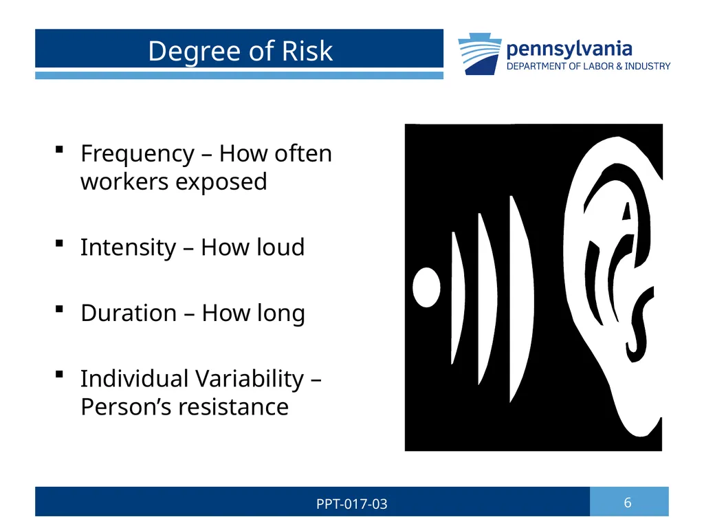 Hearing Conservation & Noise Control 1 PPT-017-03 - slide 6 of 29