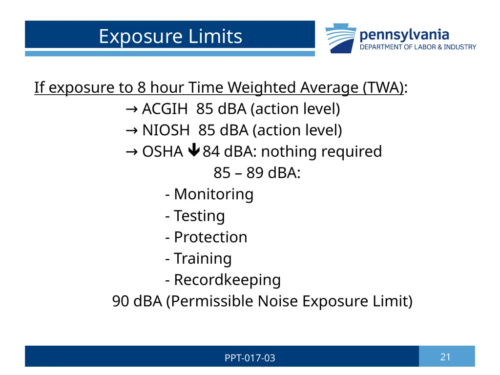 Hearing Conservation & Noise Control 1 PPT-017-03 - slide 21 of 29