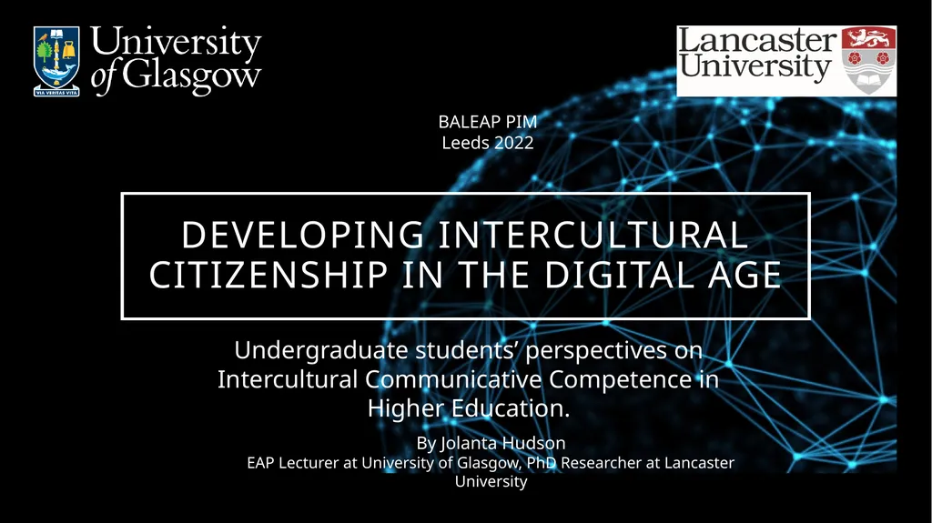 Developing intercultural citizenship in the - slide 1 of 17