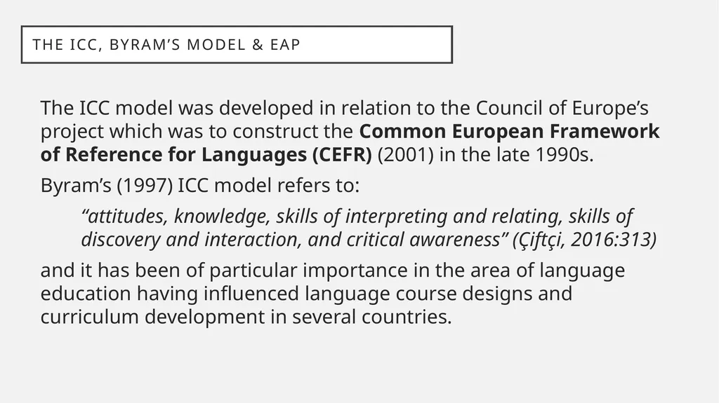 Developing intercultural citizenship in the - slide 6 of 17