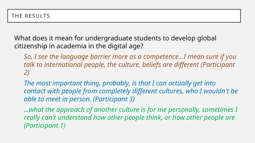 Developing intercultural citizenship in the - slide 11 of 17